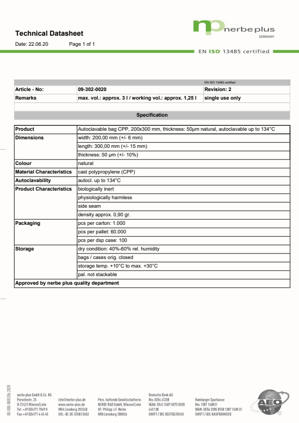 

Technical Datasheet 09 302 0020

